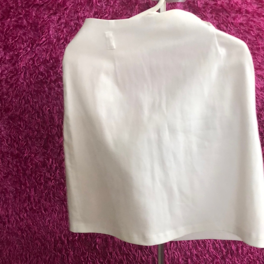 White miniskirt perfect for summer